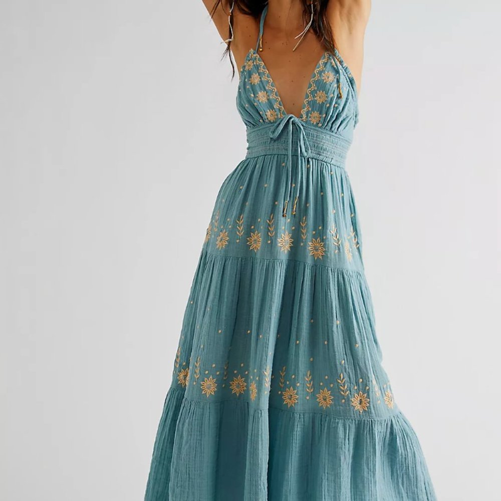NWT Free People Real Love Maxi Dress S